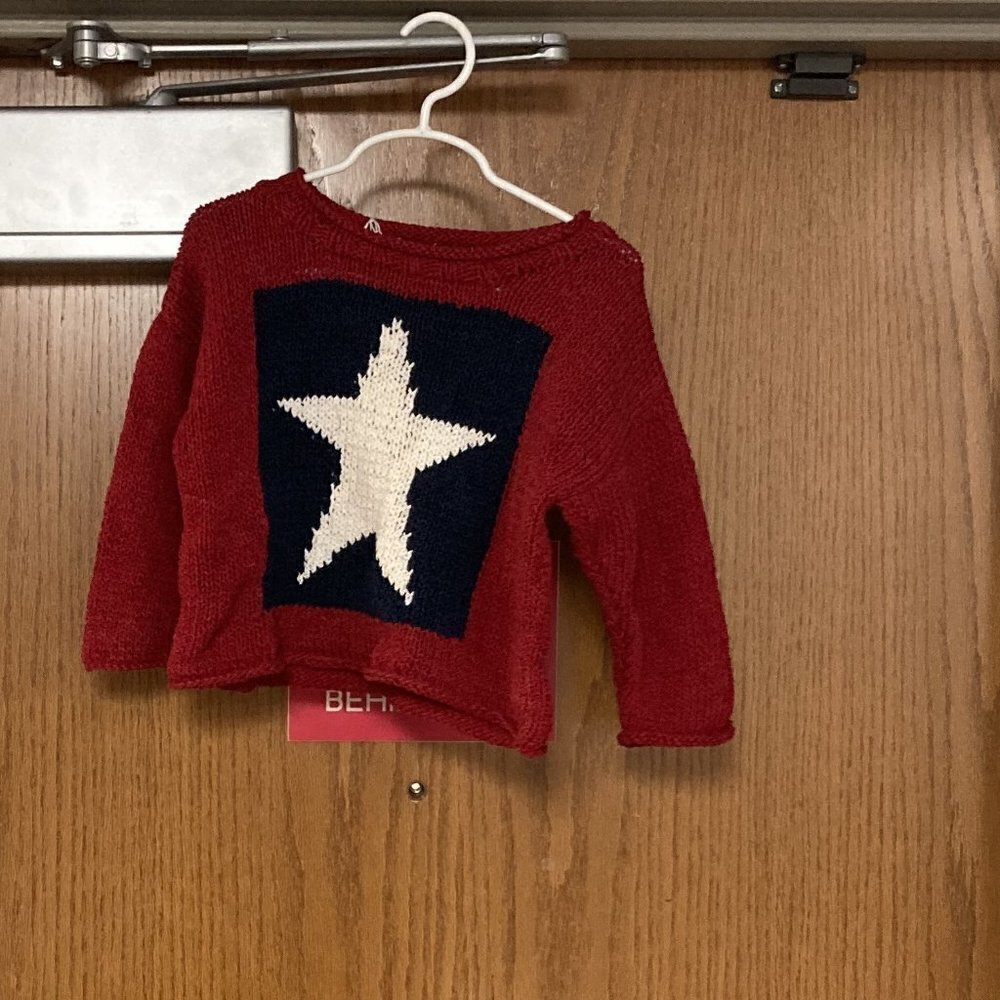 Handmade red sweater Texas